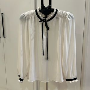 Loft Tie Neck Blouse - Size Medium